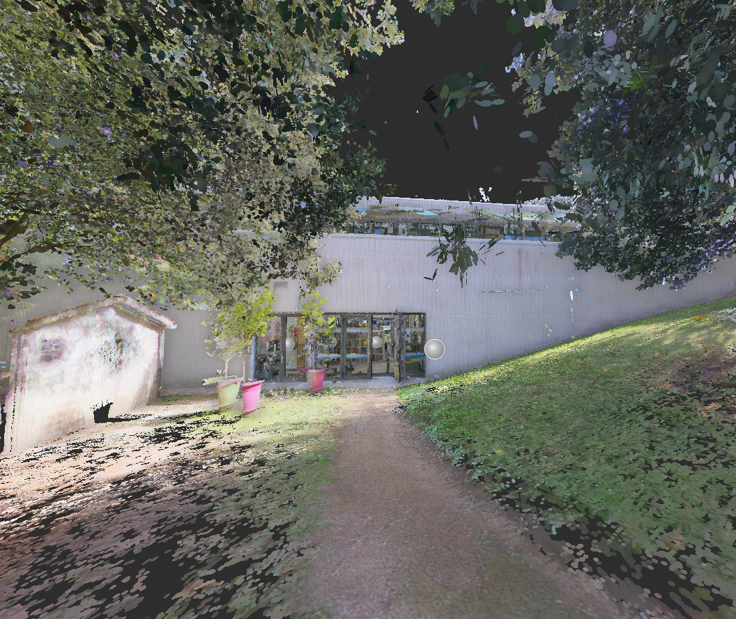 Relevé intérieur au scanner 3D au Jardin du Vent